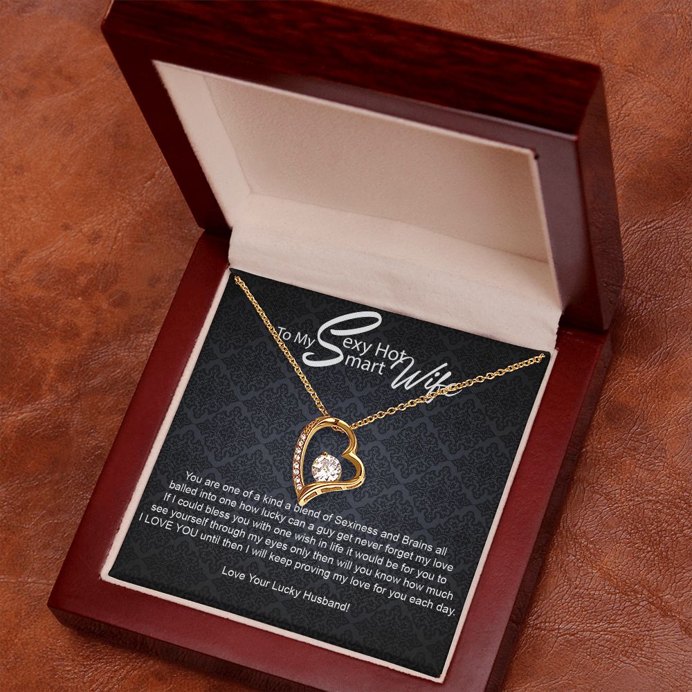 To My Sexy Hot Smart Wife-Forever Love Necklace