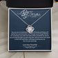 To My Beautiful Smart Mother-Love Knot Necklace