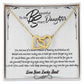 To My Beautiful Smart Daughter Interlocking Hearts Necklace