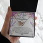 To My Daughter From MOM Blessings-Interlocking Hearts Necklace