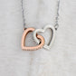 To My Beautiful Smart Daugther Interlocking Hearts Necklace