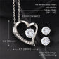 To My Daughter From DAD-Forever Love Necklace and Earring Set
