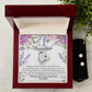 To My Daughter From DAD-Forever Love Necklace and Earring Set