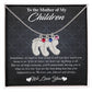 Custom Baby Feet Necklace with Birthstones