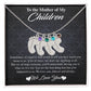 Custom Baby Feet Necklace with Birthstones