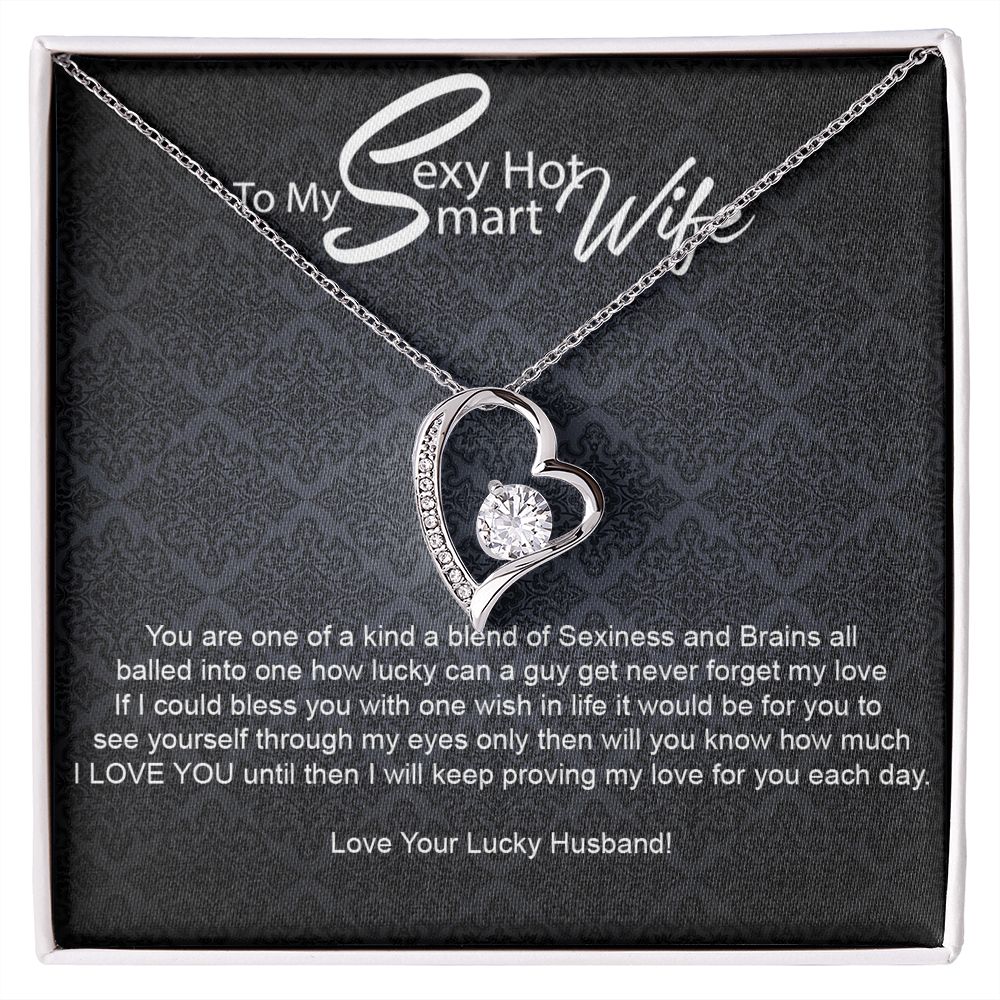 To My Sexy Hot Smart Wife-Forever Love Necklace