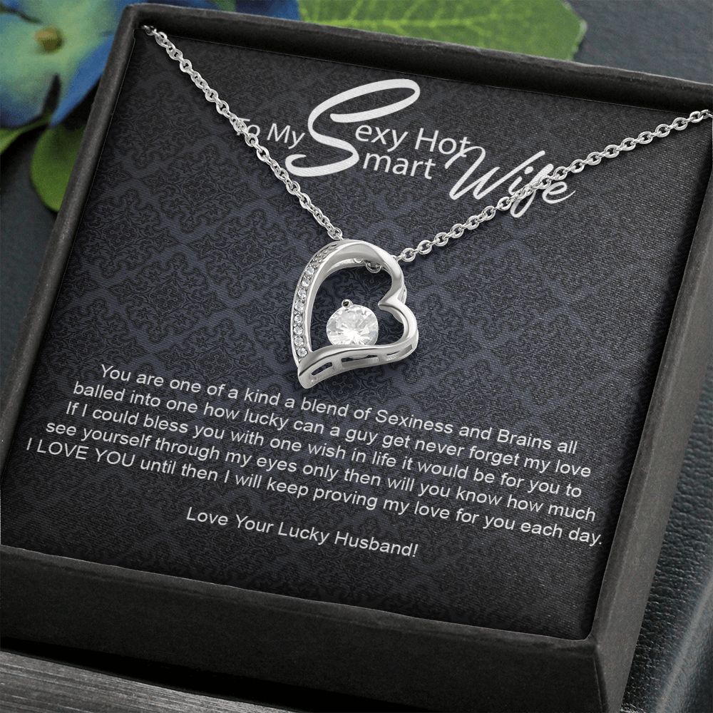 To My Sexy Hot Smart Wife-Forever Love Necklace