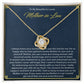 To My Mother in Law Love Knot Necklace from Daughter